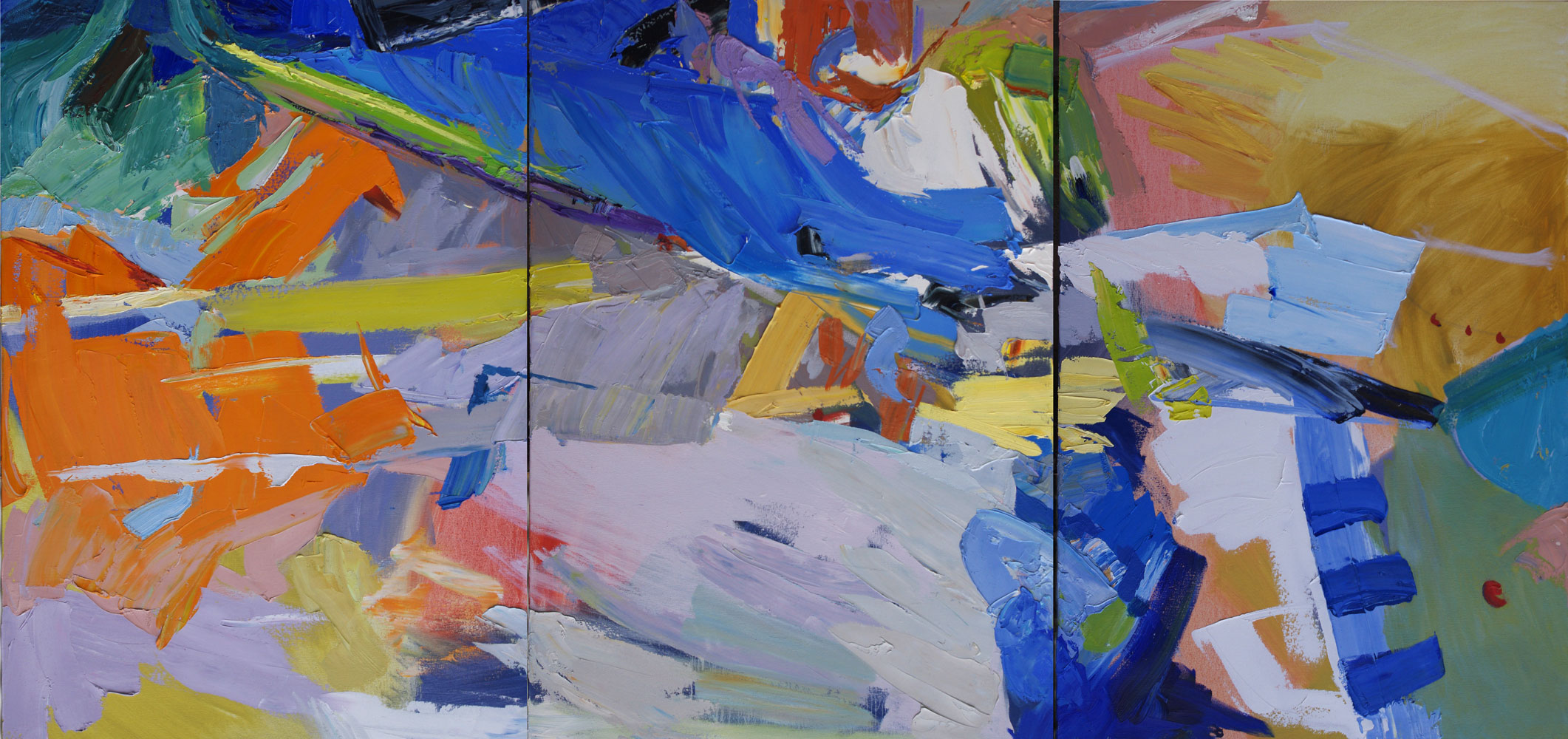 Abstract oil painting by Lise Temple, Australian artist