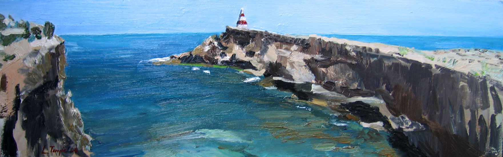 Landscape painting of South Australia coast by Lise Temple
