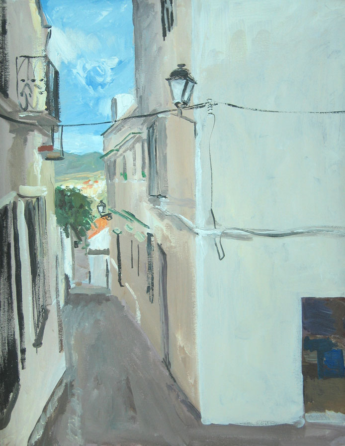 Landscape painting of Spain by Lise Temple