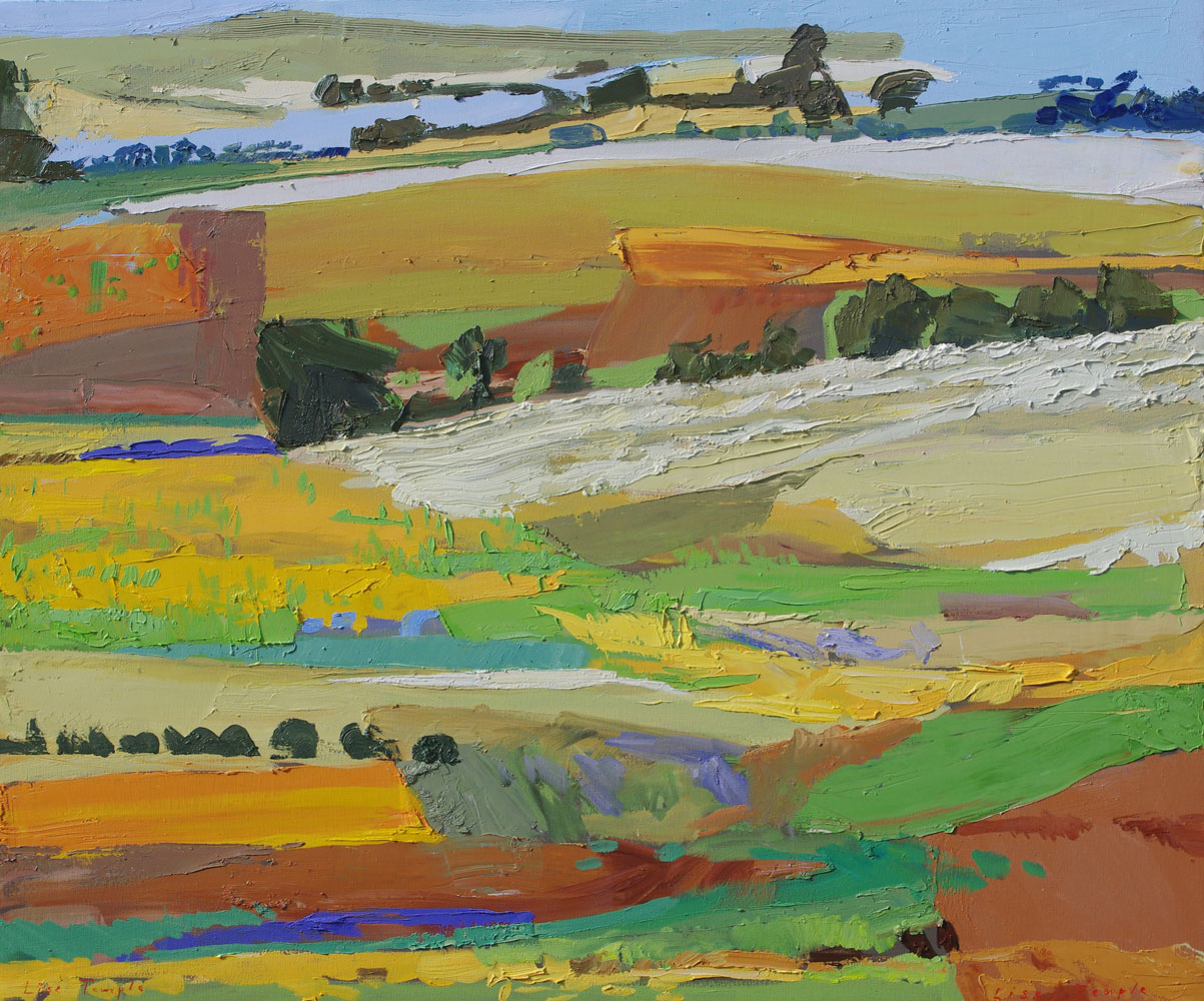 Abstract Landscape oil painting by Lise Temple