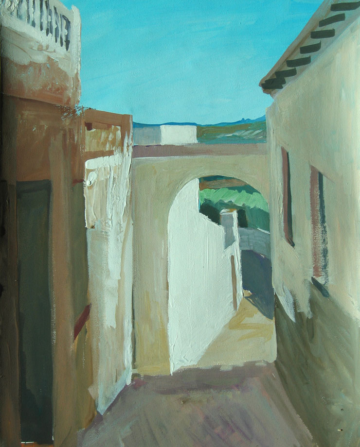 Landscape painting of Spain by Lise Temple