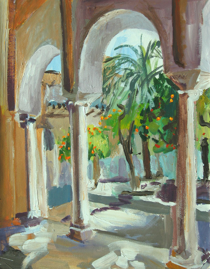 Landscape painting of Spain by Lise Temple