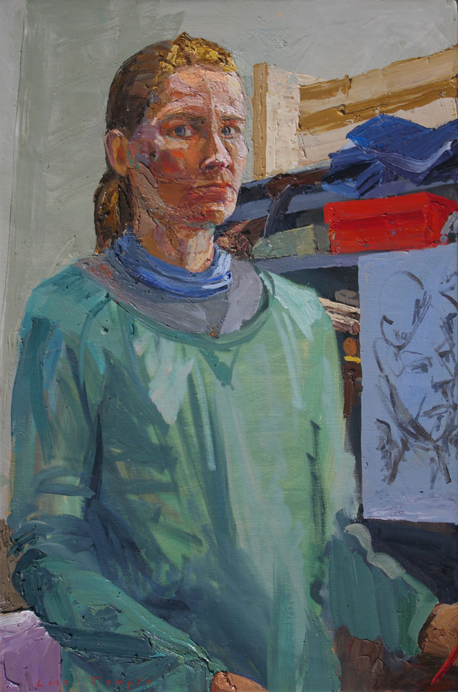 Portrait painting by Lise Temple South Australian artist