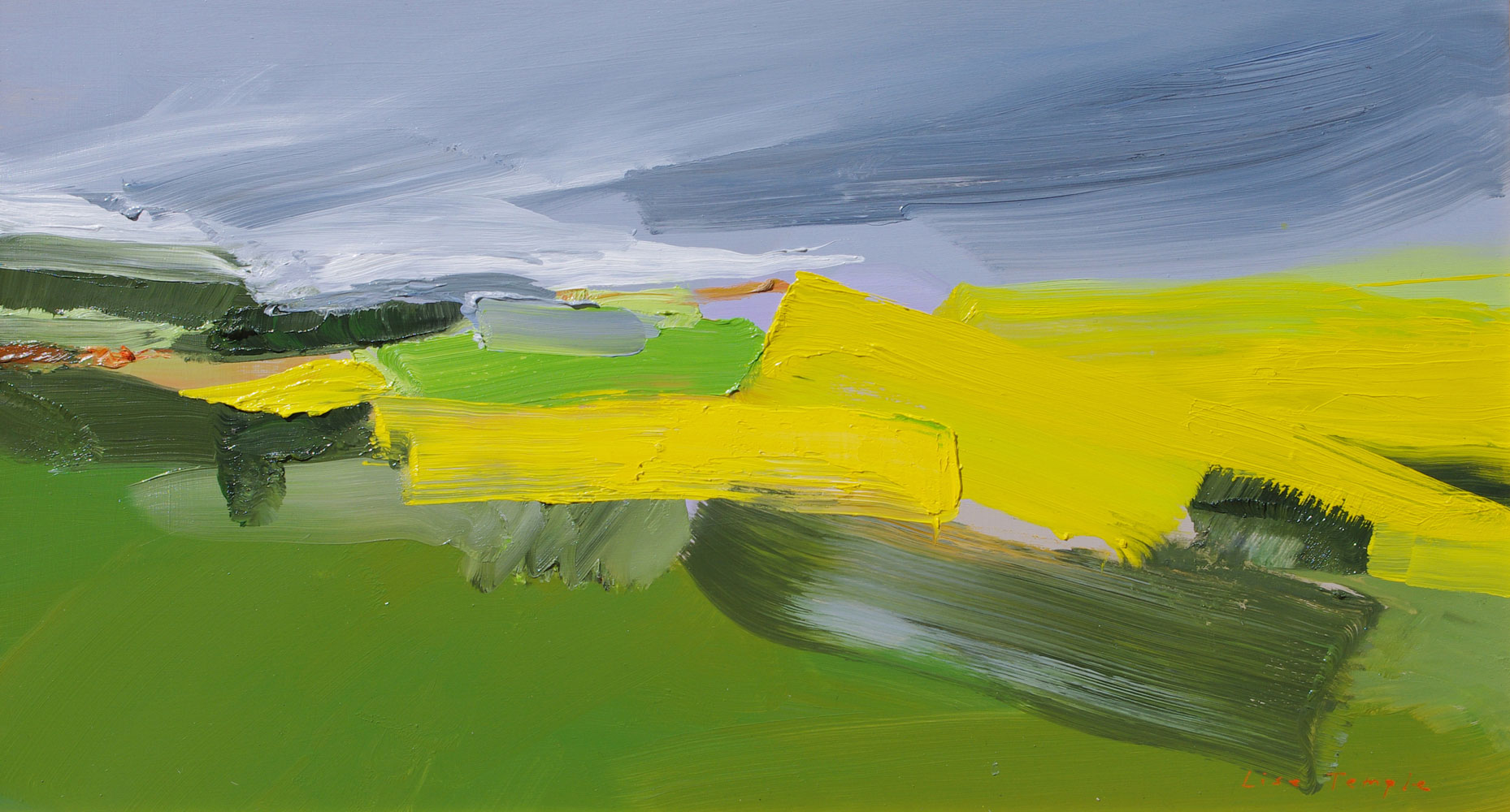 Abstract Landscape oil painting by Lise Temple
