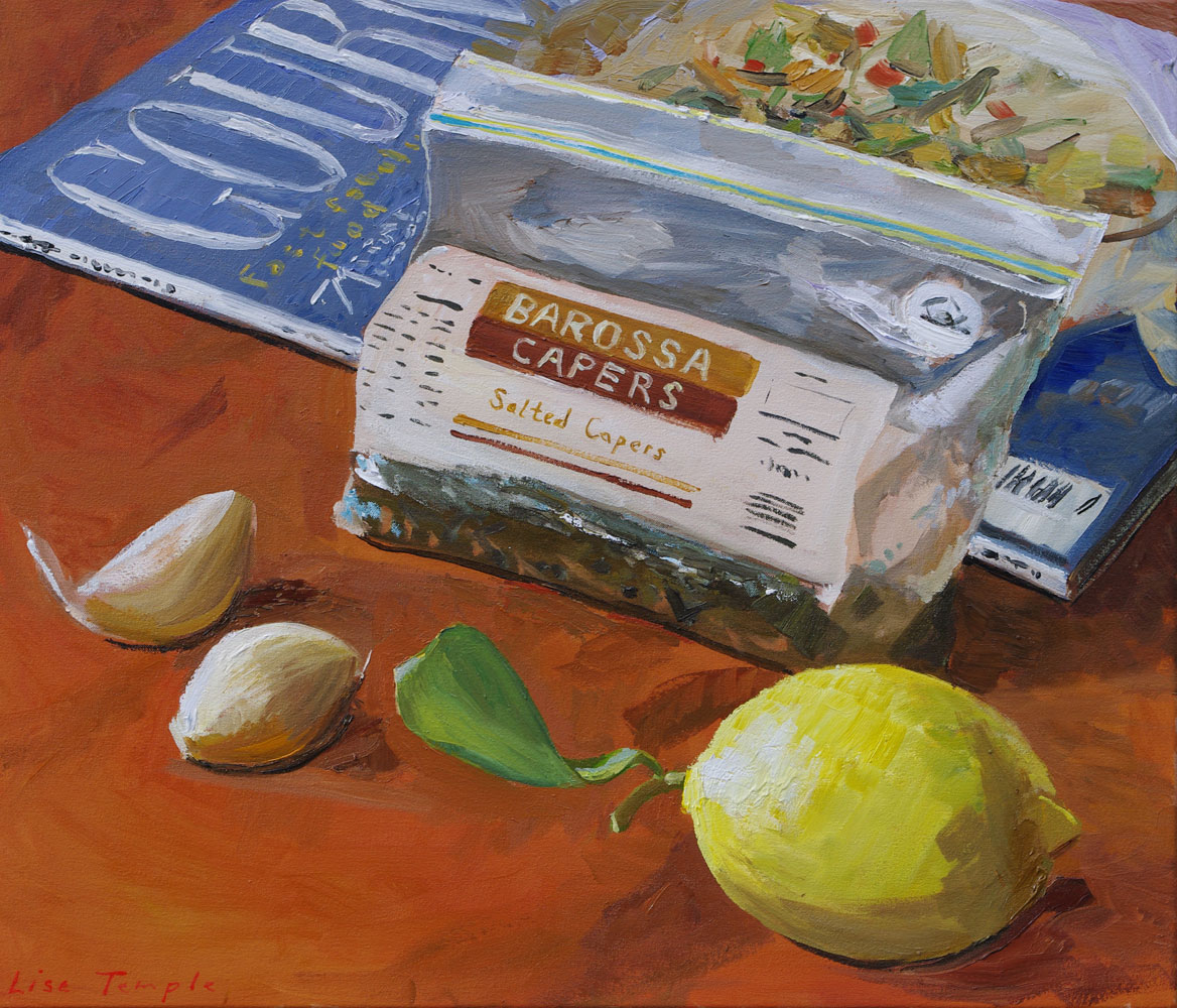 Barossa Still life, food painting by Australian artist Lise Temple