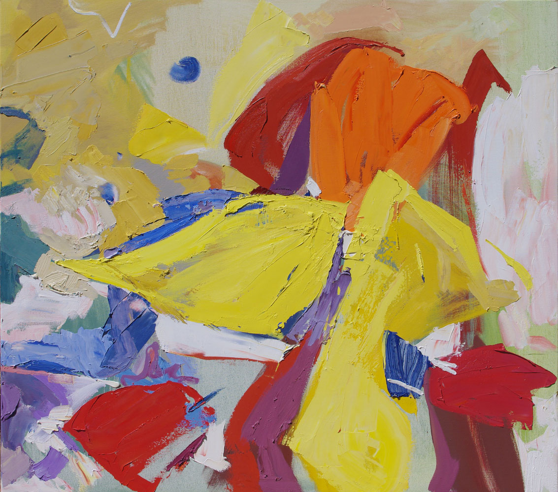 impasto Abstract oil painting by Lise Temple