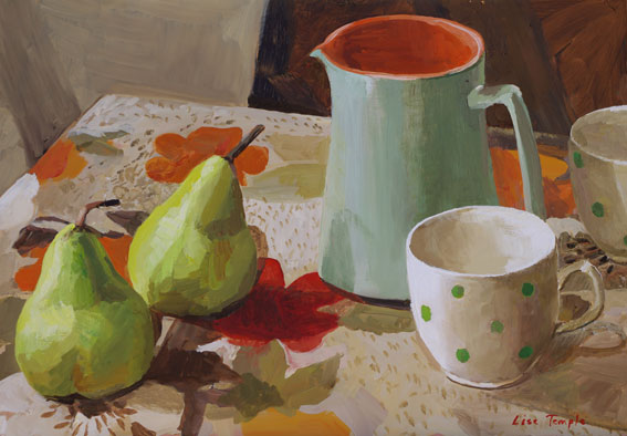 Still life, food painting by Australian artist Lise Temple