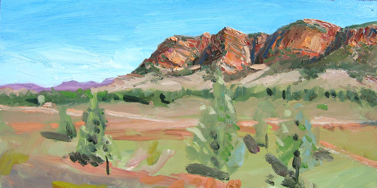 landscape oil painting of Flinders Ranges by Lise Temple