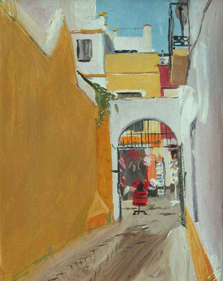 Landscape painting of Spain by Lise Temple