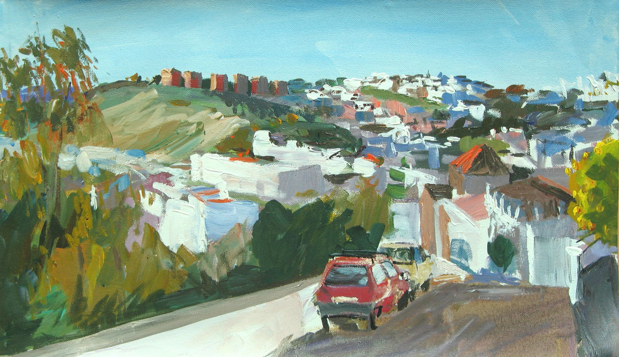 Landscape painting of Spain by Lise Temple