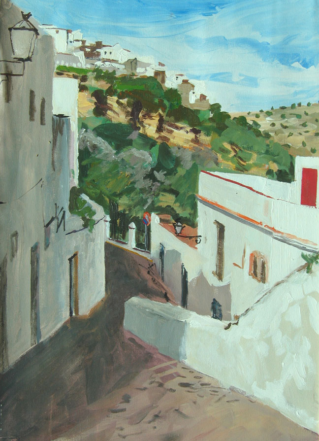 Landscape painting of Spain by Lise Temple