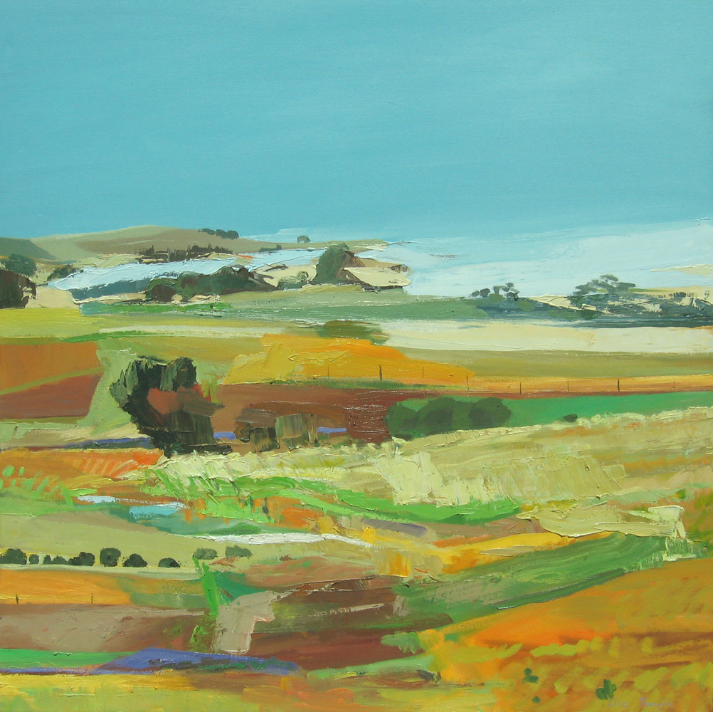 Abstract Landscape oil painting by Lise Temple