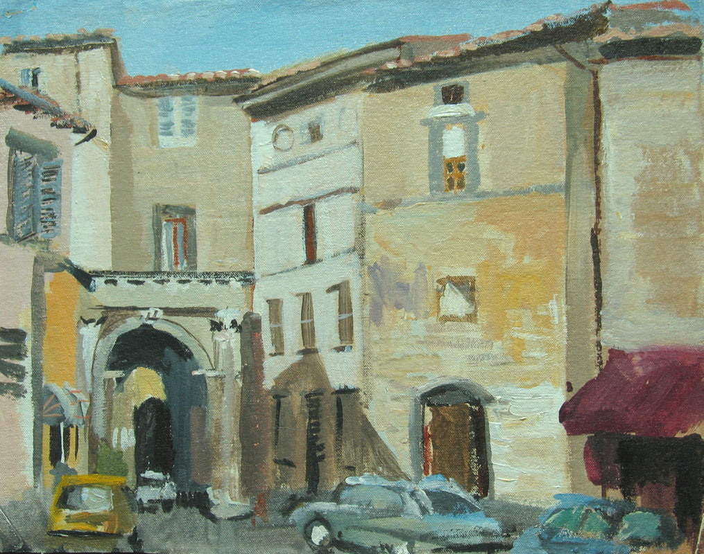 Landscape painting of Italy by Lise Temple