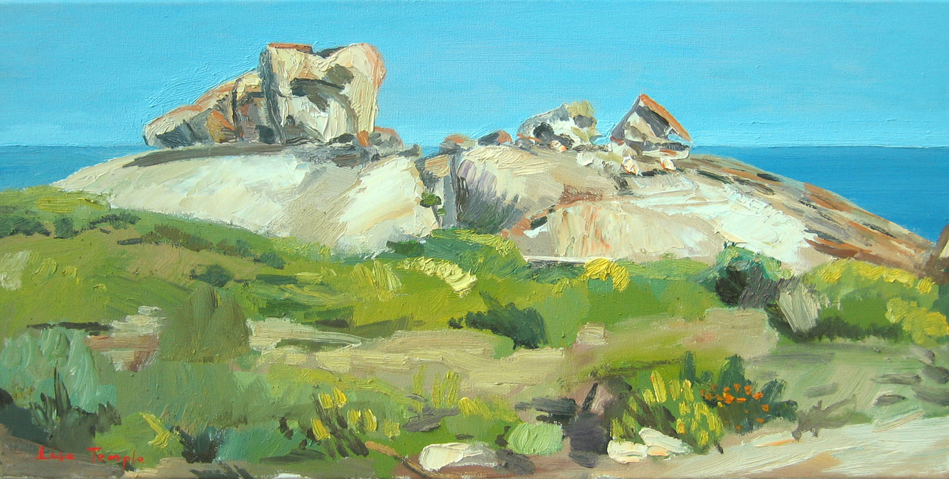 Landscape painting of Kangaroo Island by Lise Temple