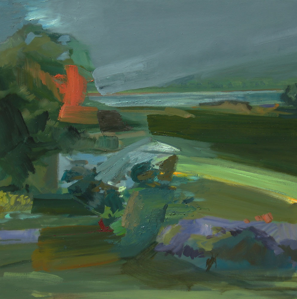 Abstract Landscape oil painting by Lise Temple