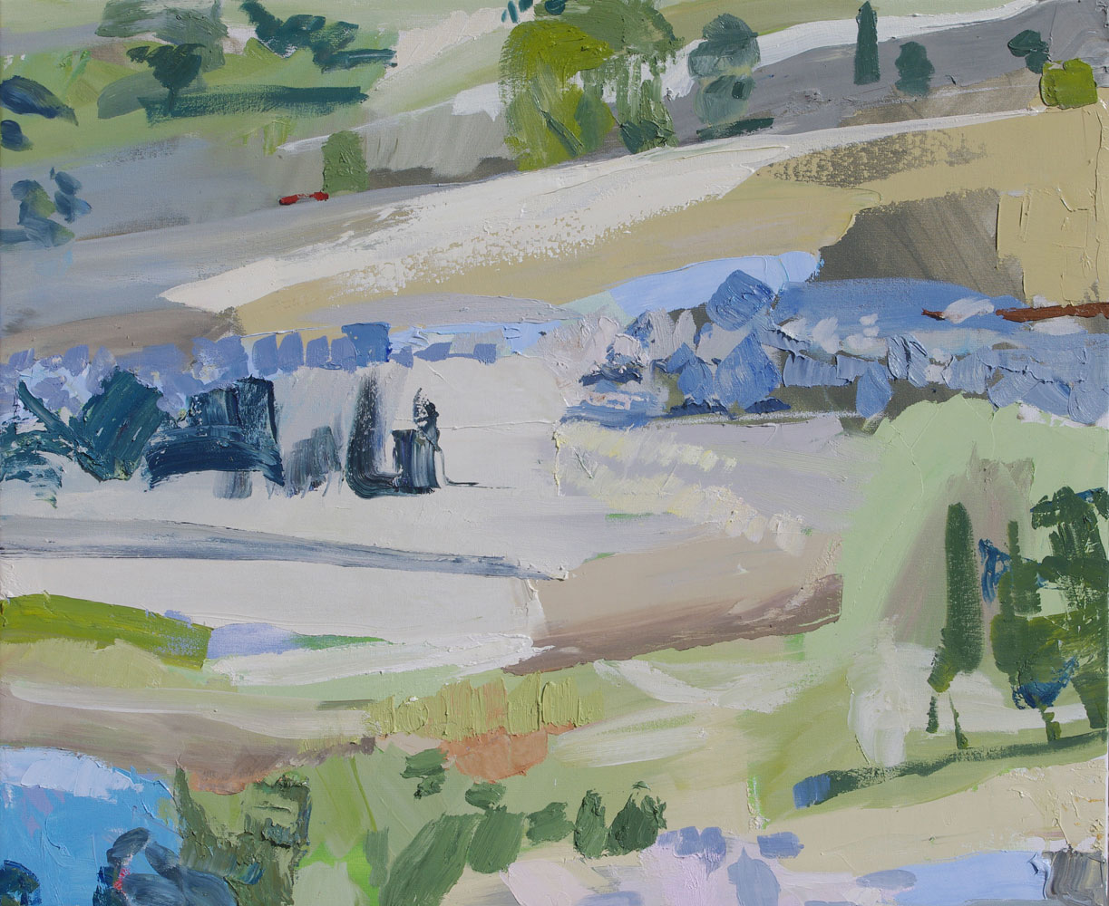 Abstract Landscape oil painting by Lise Temple