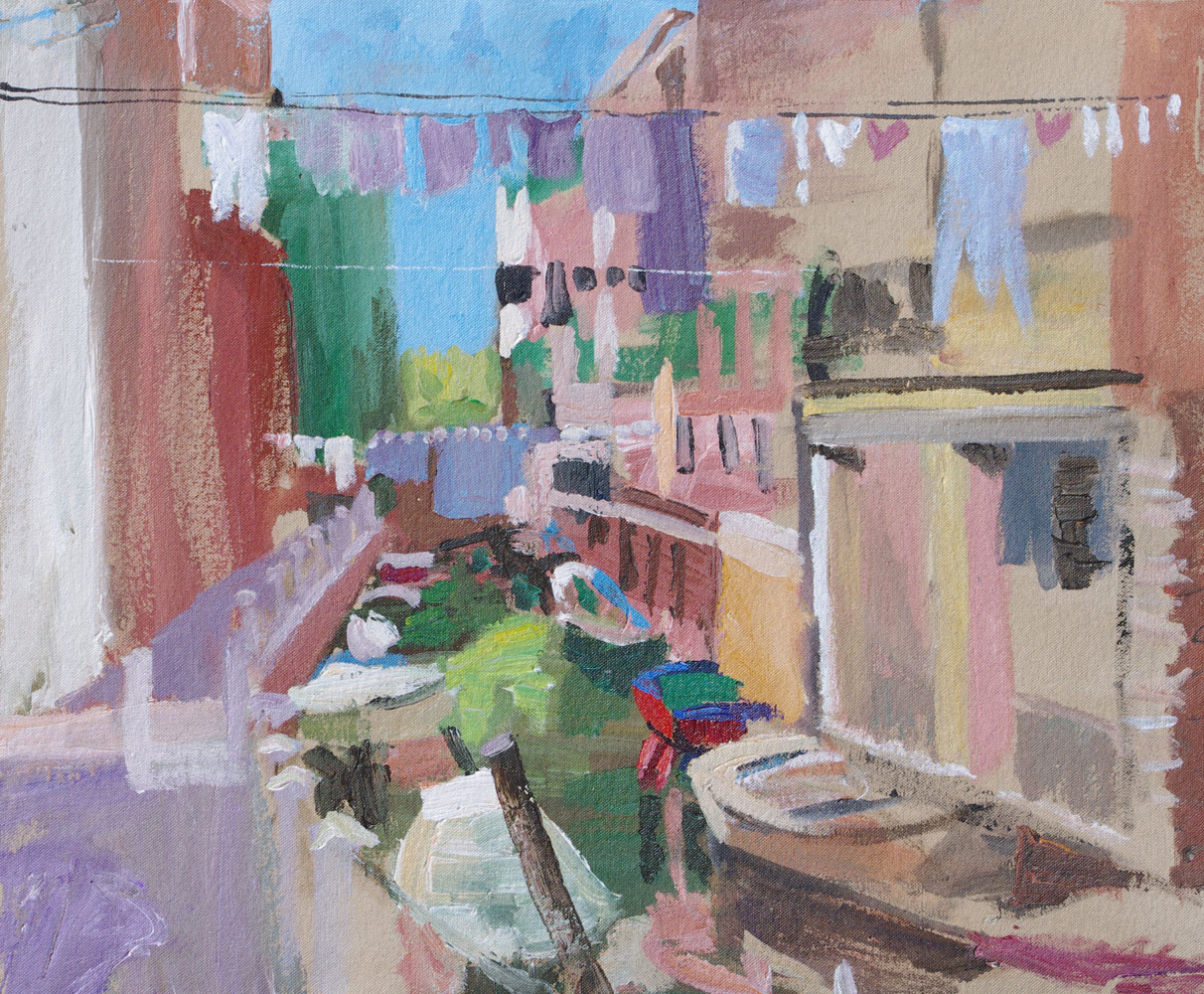 Landscape painting of Venice, Italy by Lise Temple